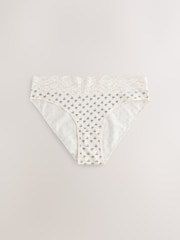 Лимонно-желтые оттенки - Набор из 10 трусов из хлопка и кружева - Изображение 6 13