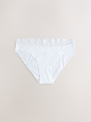 Лимонно-желтые оттенки - Набор из 10 трусов из хлопка и кружева - Изображение 9 13