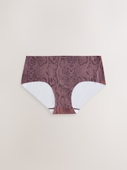 أسود/شكل حيواني - حزمة من 7 قطع سروال داخلي مريح بدون حواف مرئية - صورة 4 من 10