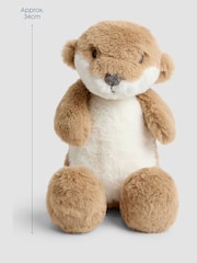 JoJo Maman Bébé Otis Otter Soft Toy Plushie - Medium - Image 3 of 3