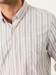 FatFace Natural Long sleeve Hamble Stripe Shirt - Image 5 of 6