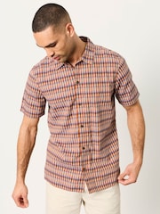 FatFace Multi Short Sleeve Kite Diamond Embroidered Shirt - Image 1 of 6