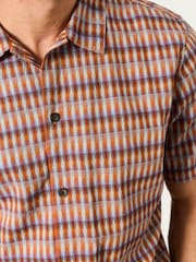 FatFace Multi Short Sleeve Kite Diamond Embroidered Shirt - Image 3 of 6