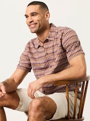 FatFace Multi Short Sleeve Kite Diamond Embroidered Shirt - Image 5 of 6