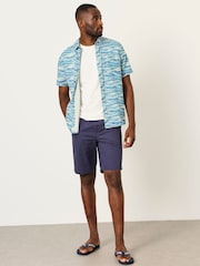 FatFace Short Sleeve Turtle Print Shirt - Imagen 4 de 6