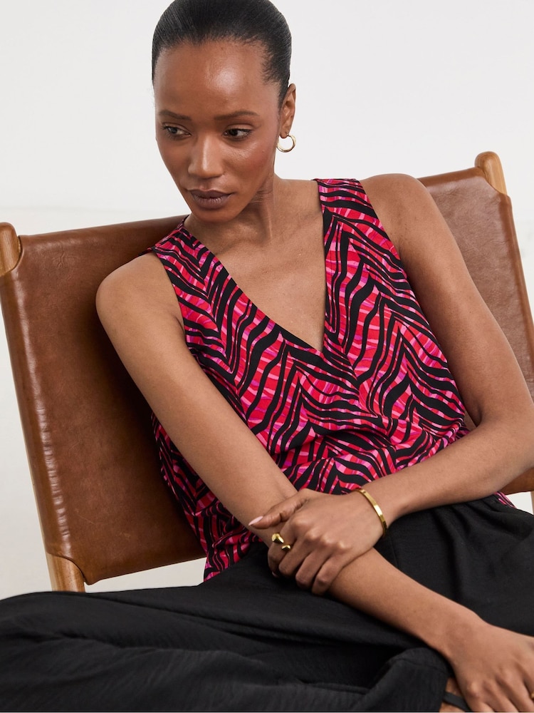 JD Williams Animal Print Woven Vests 2 Pack - Image 2 of 5 JD Williams Animal Print Woven Vests 2 Pack - Image 2 of 5