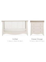 Cuddleco Cream 2 Piece Cashmere Clara Nursery Furniture Set - Image 5 of 5