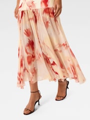 Forever New Cream Luca Dropped Waist Maxi Dress - Image 3 of 5