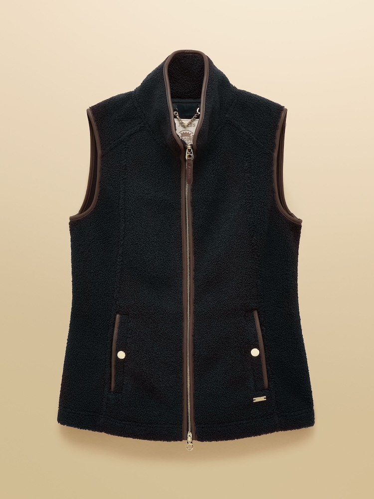 Joules Borg Heritage Navy Fleece Gilet - Image 12 of 12