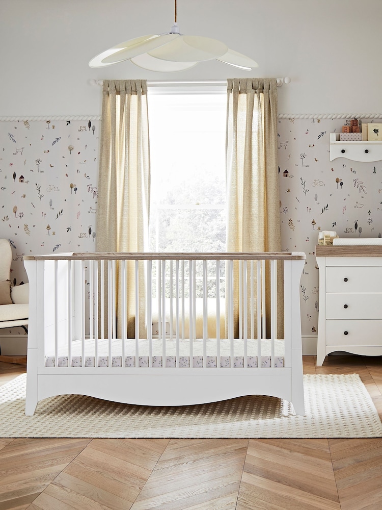 Cuddleco White 2 Piece Cashmere Clara Nursery Furniture Set - Image 1 of 5 Cuddleco White 2 Piece Cashmere Clara Nursery Furniture Set - Image 1 of 5
