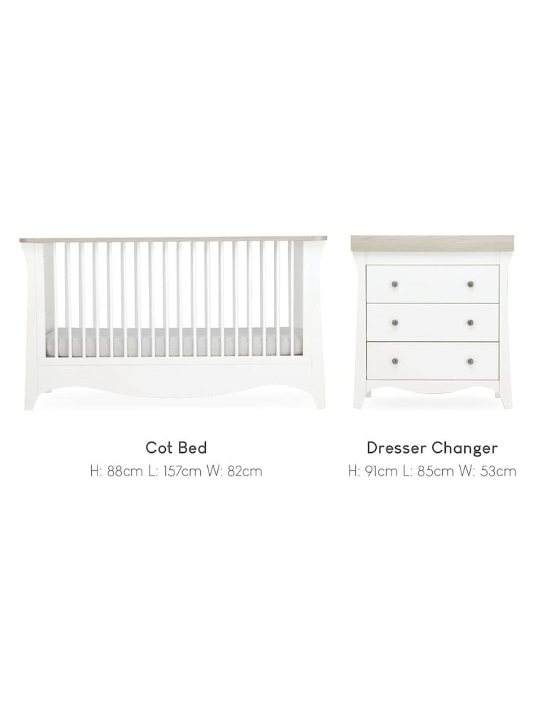 Cuddleco White 2 Piece Cashmere Clara Nursery Furniture Set - Image 5 of 5