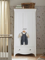 Cuddleco White Clara 2 Door Nursery Wardrobe - Image 1 of 5