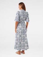 Forever New White Rhiannon Embroidered Midi Dress - Image 2 of 4