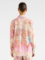 Forever New Pink Oversized Linen Blend Lydia Shirt - Image 2 of 5