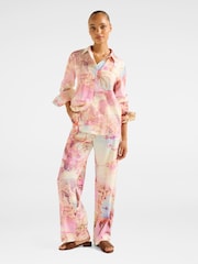 Forever New Pink Oversized Linen Blend Lydia Shirt - Image 5 of 5