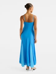 Forever New Blue Dahlia Contrast Godet Maxi Dress - Image 3 of 4
