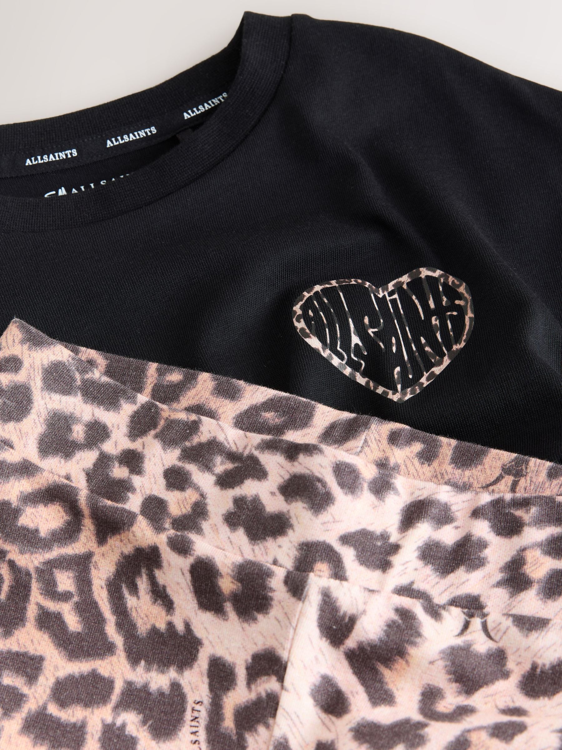 Buy smALLSAINTS Leopard Lover Oversized T-Shirt and Flared