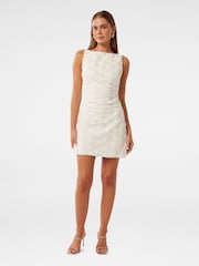 Forever New Finlay Floral Print Textured Mini Dress - Image 4 of 5