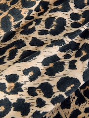 smALLSAINTS Leopard Bubble Hem Denim Dress - Image 10 of 10