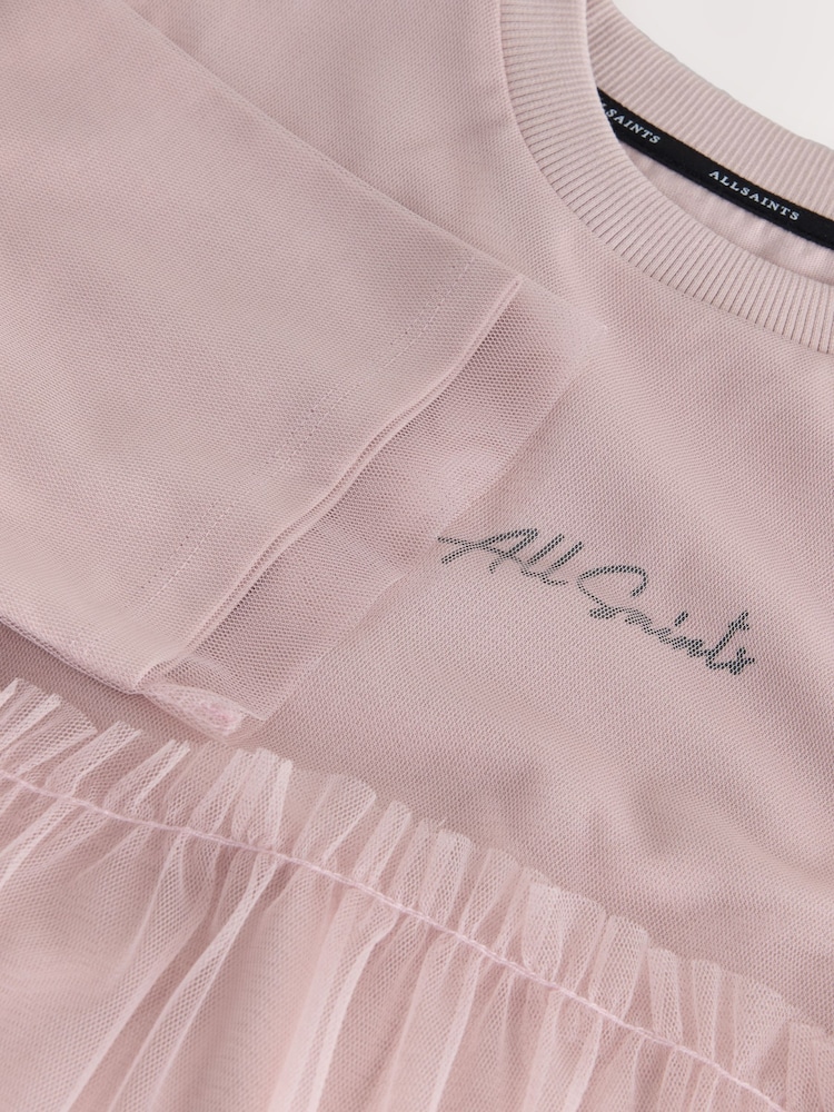 SmallSaints שמלת חולצת טי מבד רשת בעיטור סלסול - תמונה 9 מתוך 9