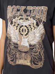 NOISY MAY Printed Graphic T-Shirt - صورة 4 من 4