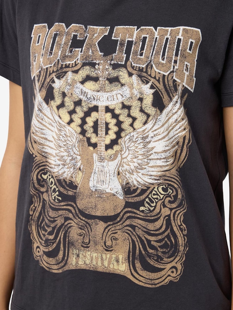 NOISY MAY Printed Graphic T-Shirt - صورة 4 من 4