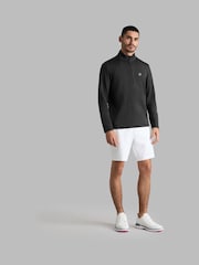 G/Fore Black Brushed Back Tech Quarter Zip Pullover Jumper - Image 2 of 3