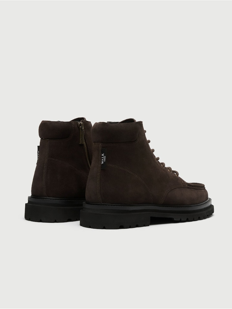 Walk London Black Bradley Apron Boots - Image 2 of 5 Walk London Black Bradley Apron Boots - Image 2 of 5
