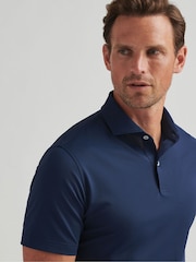 Peter Millar Blue Soul Performance Mesh Polo Shirt - Image 3 of 3