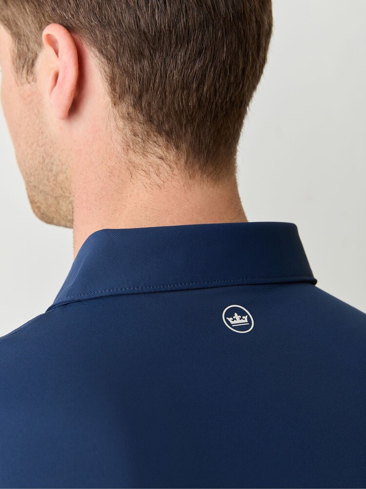 Blau - Peter Millar Soul Performance Mesh Polo-Shirt - Bild 5 von 5