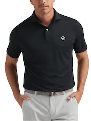 Peter Millar Black Soul Performance Mesh Polo Shirt - Image 1 of 3