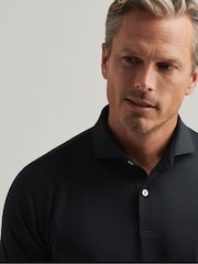 Peter Millar Black Soul Performance Mesh Polo Shirt - Image 3 of 3