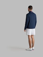 G/Fore Blue Brushed Back Tech Quarter Zip Pullover Jumper - Image 3 of 3