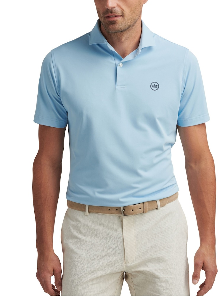Peter Millar Dark Blue Soul Performance Mesh Polo Shirt - Image 1 of 2 Peter Millar Dark Blue Soul Performance Mesh Polo Shirt - Image 1 of 2