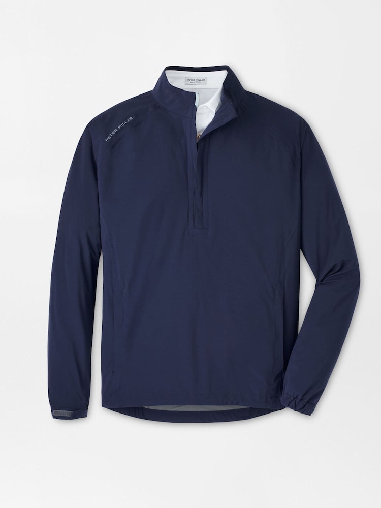 Peter Millar Blue Shield Half-Zip Rain Shell Jacket - Image 2 of 2