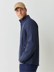 Peter Millar Blue Shield Half-Zip Rain Shell Jacket - Image 4 of 6