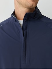 Peter Millar Blue Shield Half-Zip Rain Shell Jacket - Image 5 of 6