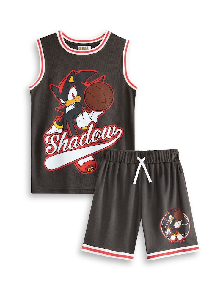 Vanilla Underground Black Boys Sonic The Hedgehog Shadow Basketball Set  2 Piece - Image 1 of 6