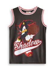 Vanilla Underground Black Boys Sonic The Hedgehog Shadow Basketball Set  2 Piece - Image 2 of 6