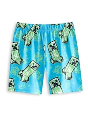 Vanilla Underground Blue Boys Minecraft Multicoloured Short Sleeve Short Leg Pyjamas Set Multi Pack of 2 - Image 3 of 6