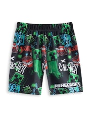 Vanilla Underground Blue Boys Minecraft Multicoloured Short Sleeve Short Leg Pyjamas Set Multi Pack of 2 - Image 5 of 6