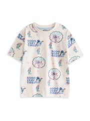 Vanilla Underground White Girls Disney Lilo & Stitch Multicoloured Short Sleeve Short Leg Pyjama Set Multi Pack of 2 - Image 4 of 7
