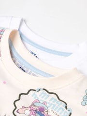 Vanilla Underground White Girls Disney Lilo & Stitch Multicoloured Short Sleeve Short Leg Pyjama Set Multi Pack of 2 - Image 6 of 7