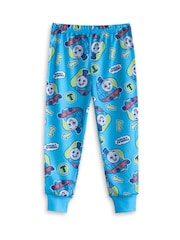 Vanilla Underground Blue Boys Thomas and Friends Multicoloured Short Sleeve Long Leg Pyjamas Set Multi-Pack of 2 - Image 3 of 6