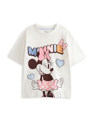 Vanilla Underground Pink Girls Disney Minnie Mouse Multicoloured Short Sleeve Short Leg Pyjamas Set Multi Pack of 2 - Image 3 of 7