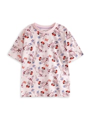 Vanilla Underground Pink Girls Disney Minnie Mouse Multicoloured Short Sleeve Short Leg Pyjamas Set Multi Pack of 2 - Image 5 of 7
