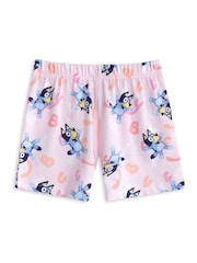 Vanilla Underground Pink Girls Bluey Multicoloured Short Sleeve Short Leg Pyjama Set Multi-Pack of 2 - Image 4 of 7