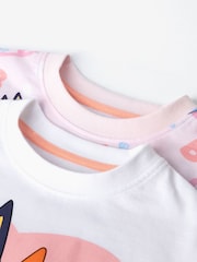 Vanilla Underground Pink Girls Bluey Multicoloured Short Sleeve Short Leg Pyjama Set Multi-Pack of 2 - Image 7 of 7