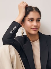Tono dorado - Fan Cascade Statement Earrings - Imagen 2 de 3