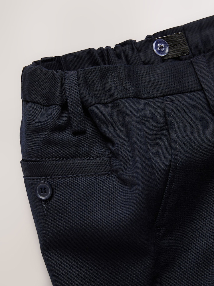 Navy 2 Pack Flat Front School Shorts (3-14yrs) - Image 7 of 7 Navy 2 Pack Flat Front School Shorts (3-14yrs) - Image 7 of 7